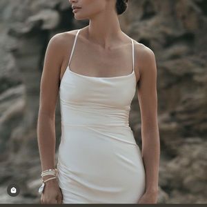 Shona Joy La lune lace back maxi dress